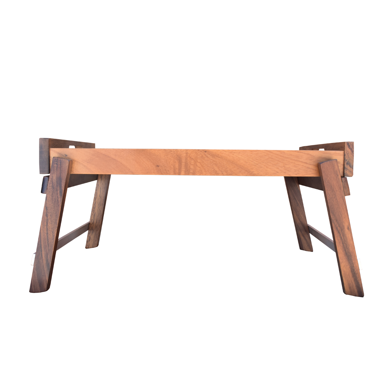Mesa para Cama de Madera de Parota Mesa desayunador para Alimentos Medidas 40 cm x 50 cm x 27 cm.