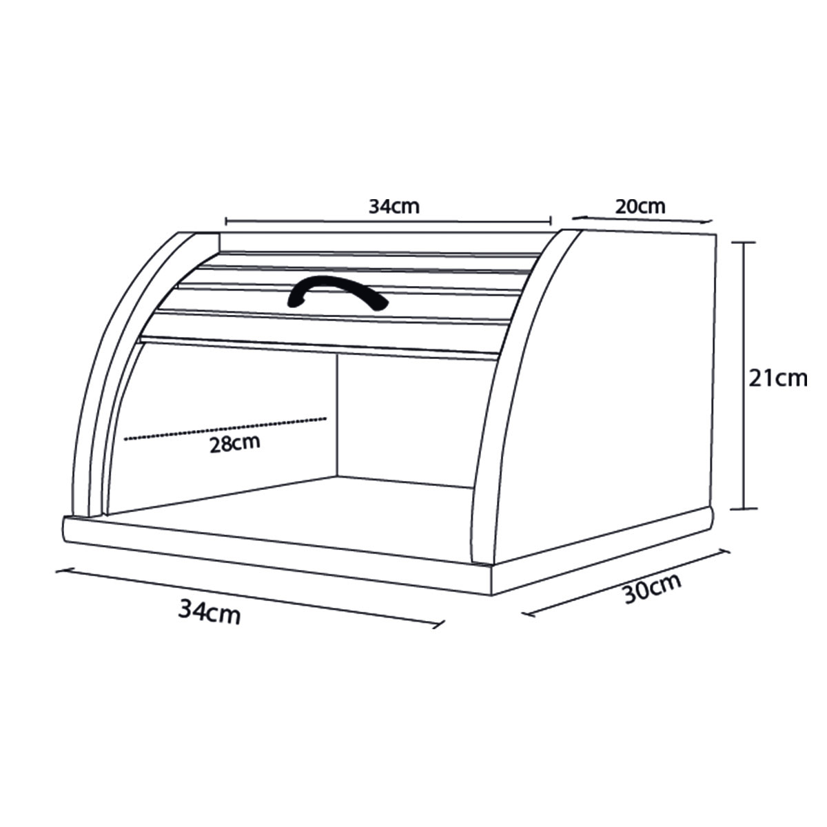 Panera de Madera de Parota Hogare.