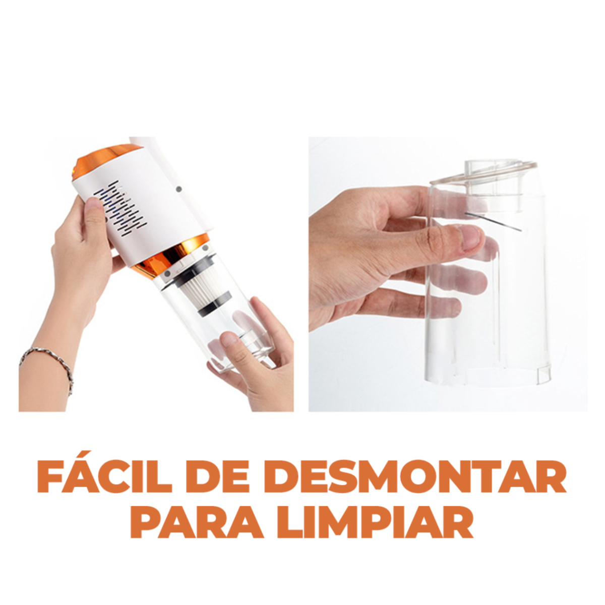 Aspiradora Inalámbrica Vertical Multifuncional Para Hogar, Auto, Pelo De Mascota Color Blanco.