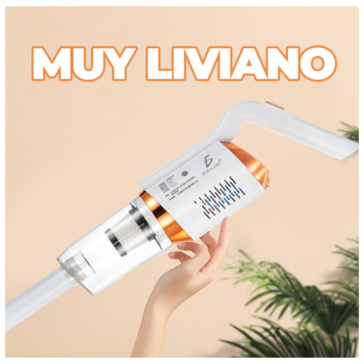 Aspiradora Inalámbrica Vertical Multifuncional Para Hogar, Auto, Pelo De Mascota Color Blanco.