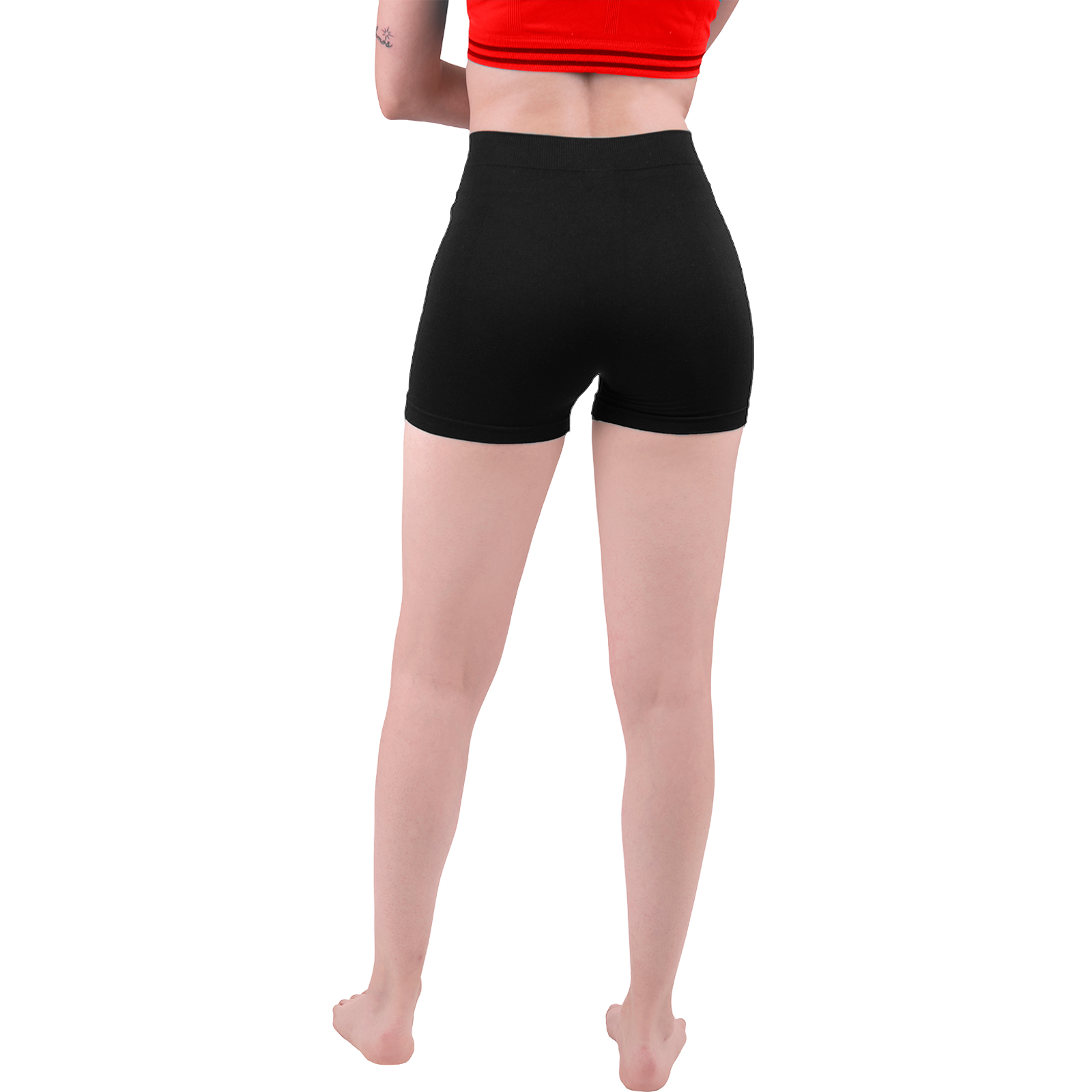 Short Licra Mujer, Negro, Unitalla, Deportivo, Dama, Atlético, Boxer, Entrenamiento, Pantalones Cortos, Biker.