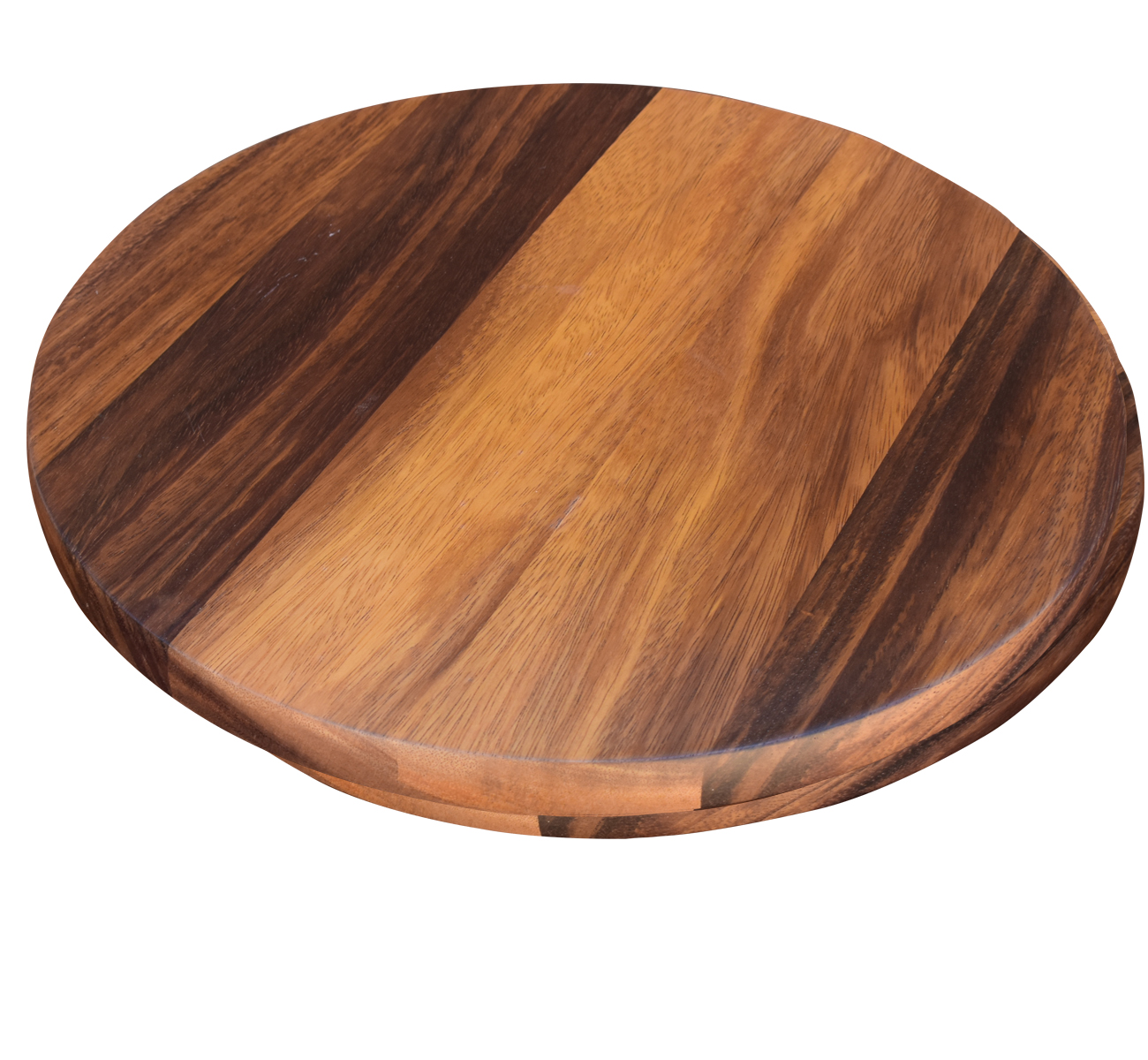 Charola giratoria de Madera Parota Redonda Hogare 48 cm centro de mesa giratoria