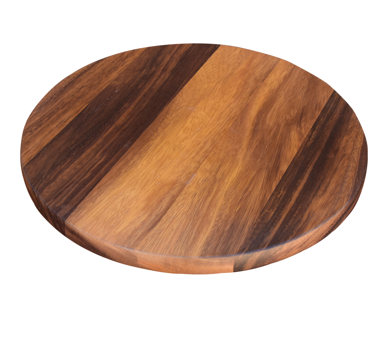 Charola giratoria de Madera Parota Redonda Hogare 48 cm centro de mesa giratoria