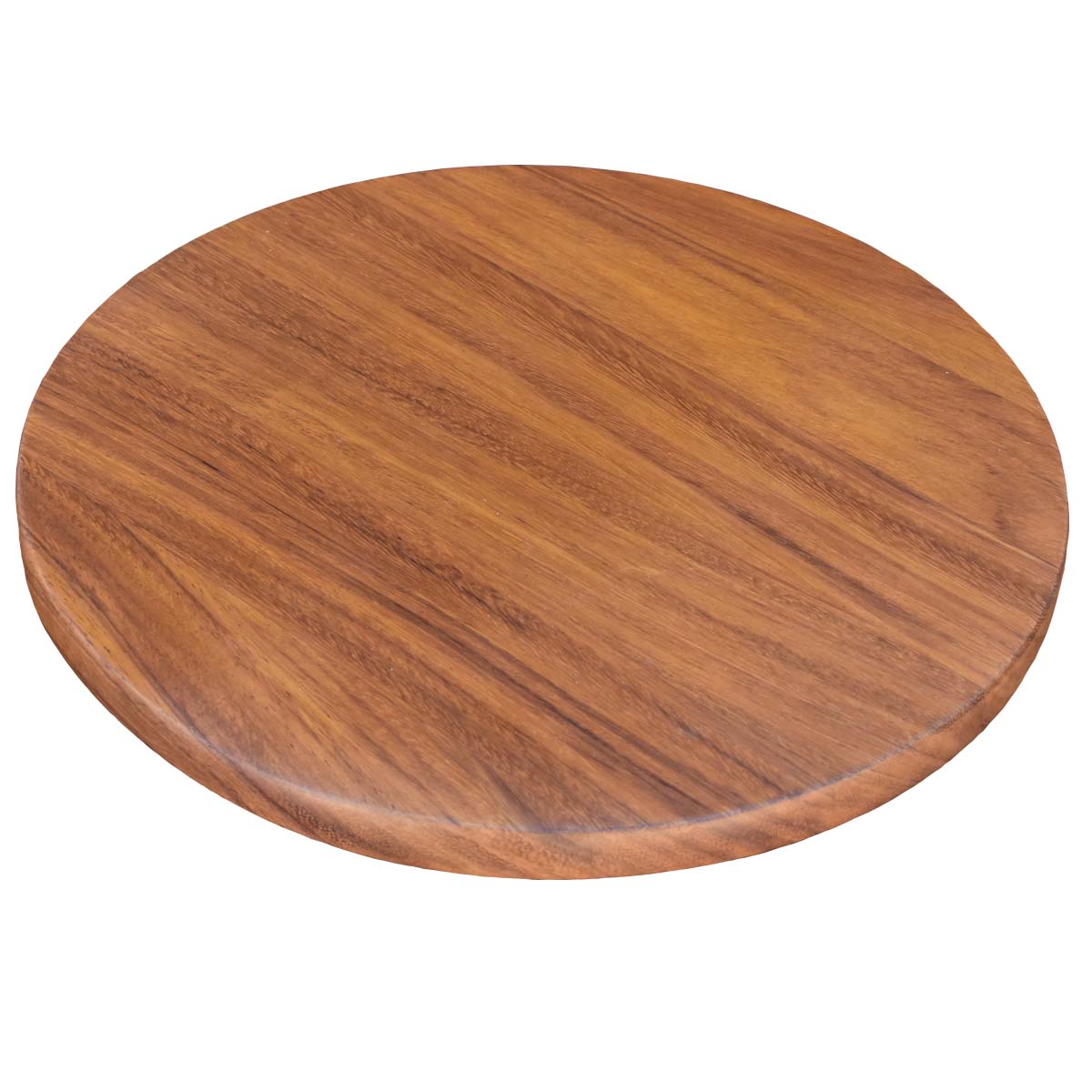 Charola giratoria de Madera Parota Redonda Hogare 38 cm.