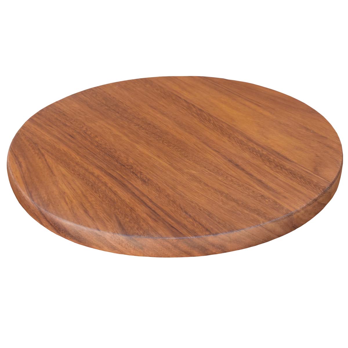 Charola giratoria de Madera Parota Redonda Hogare 38 cm.