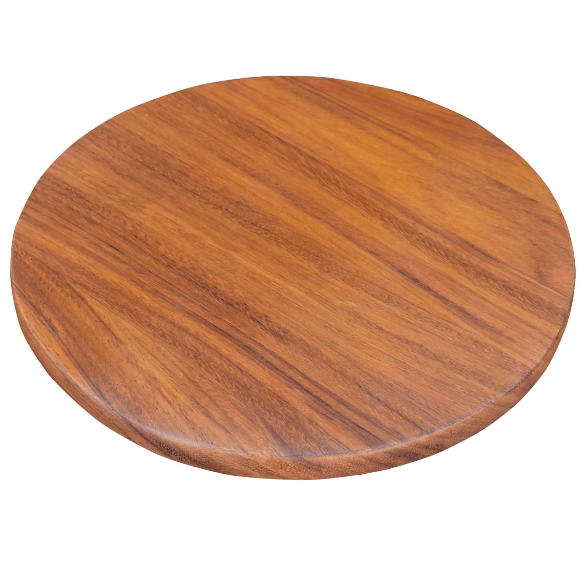 Charola giratoria de Madera Parota Redonda Hogare 38 cm.