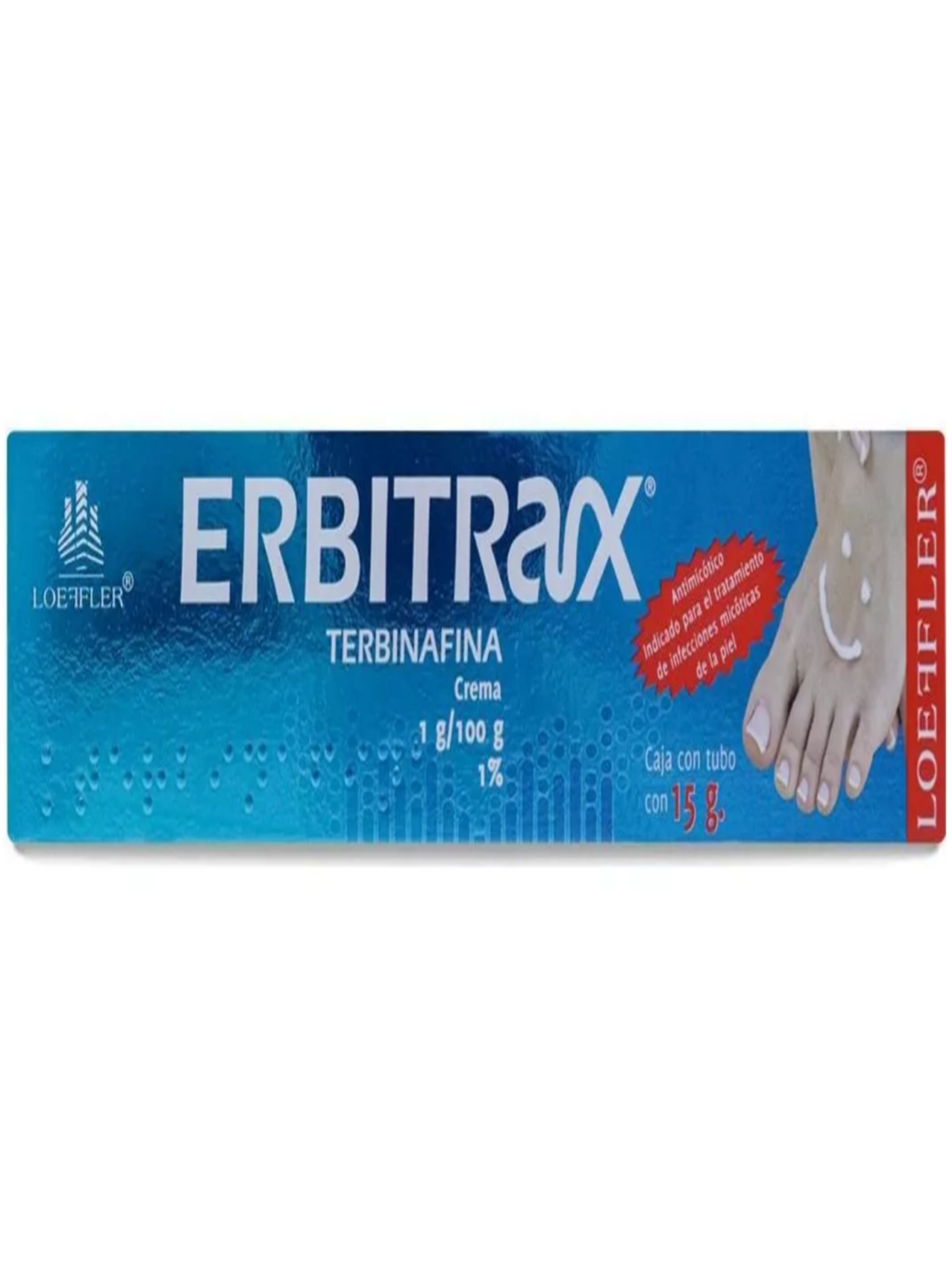 Erbitrax Terbinafina, Tubo Con 15 Gr, Loefler