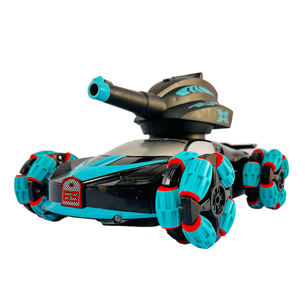 Tanque de Batalla Racing Stunt 4W Lanzador Hidrogel QF665-2