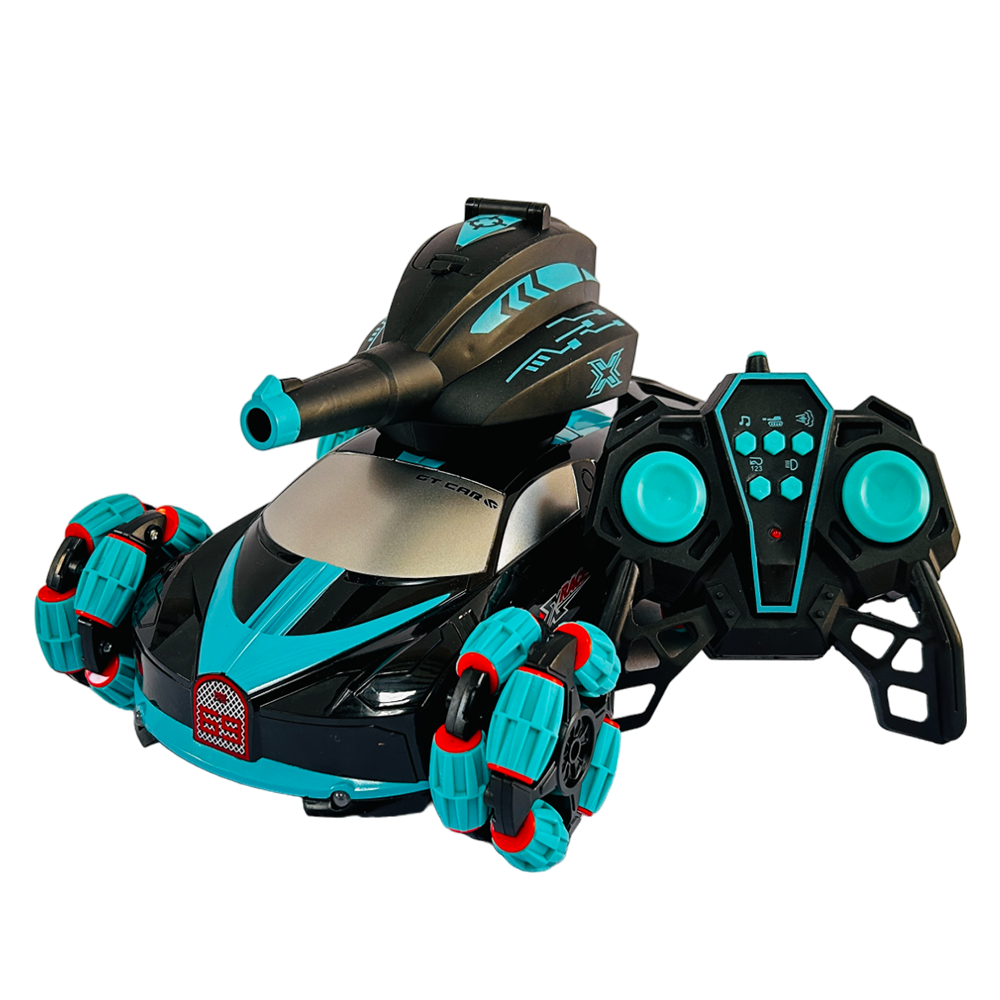 Tanque de Batalla Racing Stunt 4W Lanzador Hidrogel QF665-2