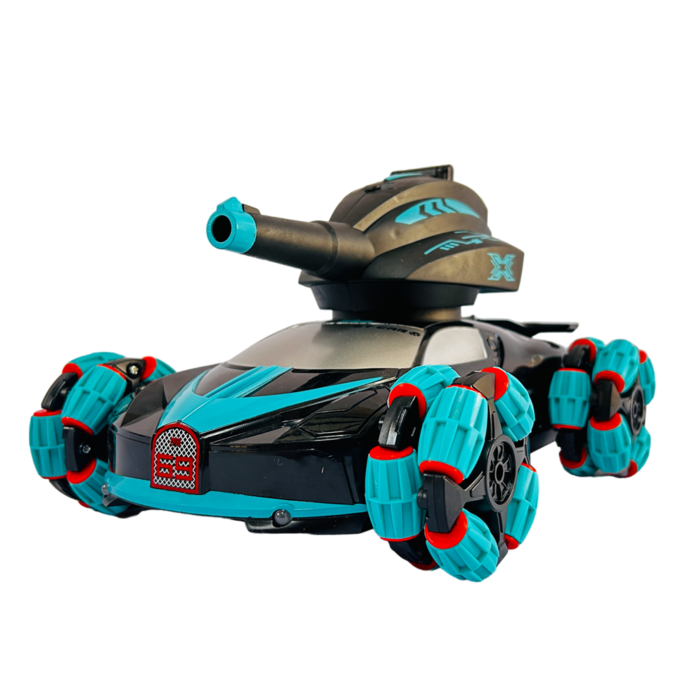 Tanque de Batalla Racing Stunt 4W Lanzador Hidrogel QF665-2