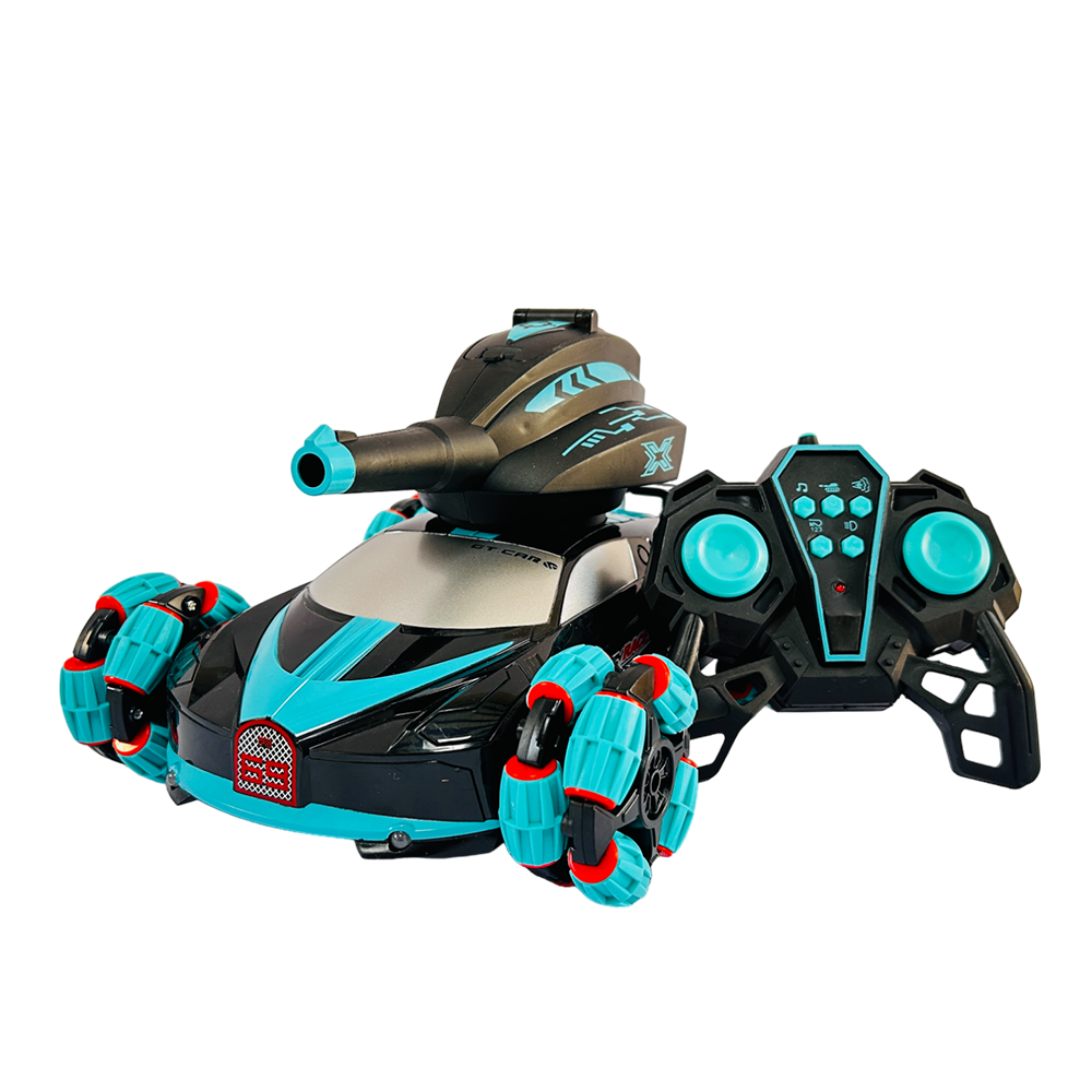 Tanque de Batalla Racing Stunt 4W Lanzador Hidrogel QF665-2