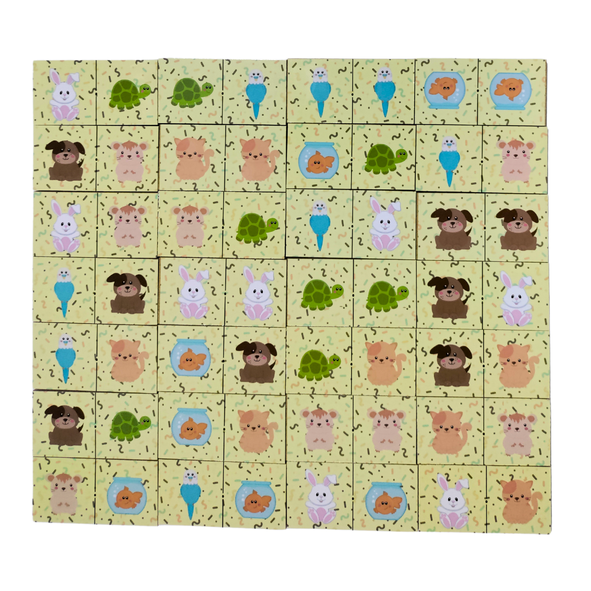 Dominó Animales Domésticos: Juego De Mesa Didáctico Diversión Aprendizaje 28 Pz.