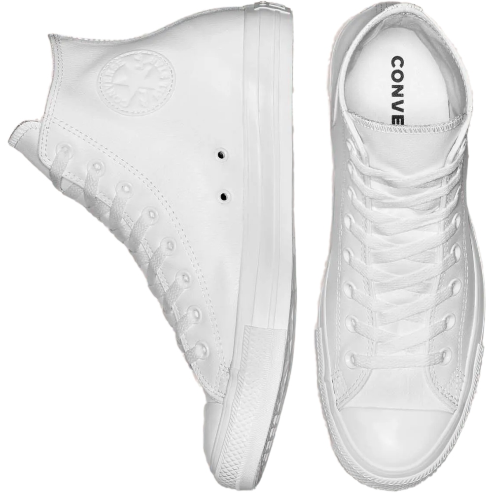 Tenis Converse All Star en Bota de Piel Blanco Unisex 1T406.