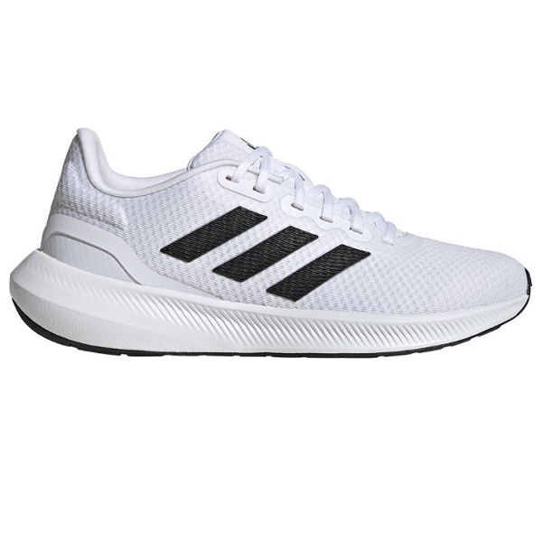 Tenis Adidas Runfalcon 3.0 K Blanco/negro Running Mujer.