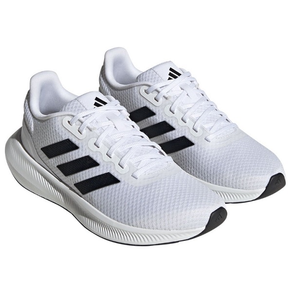 Tenis Adidas Runfalcon 3.0 K Blanco/negro Running Mujer.