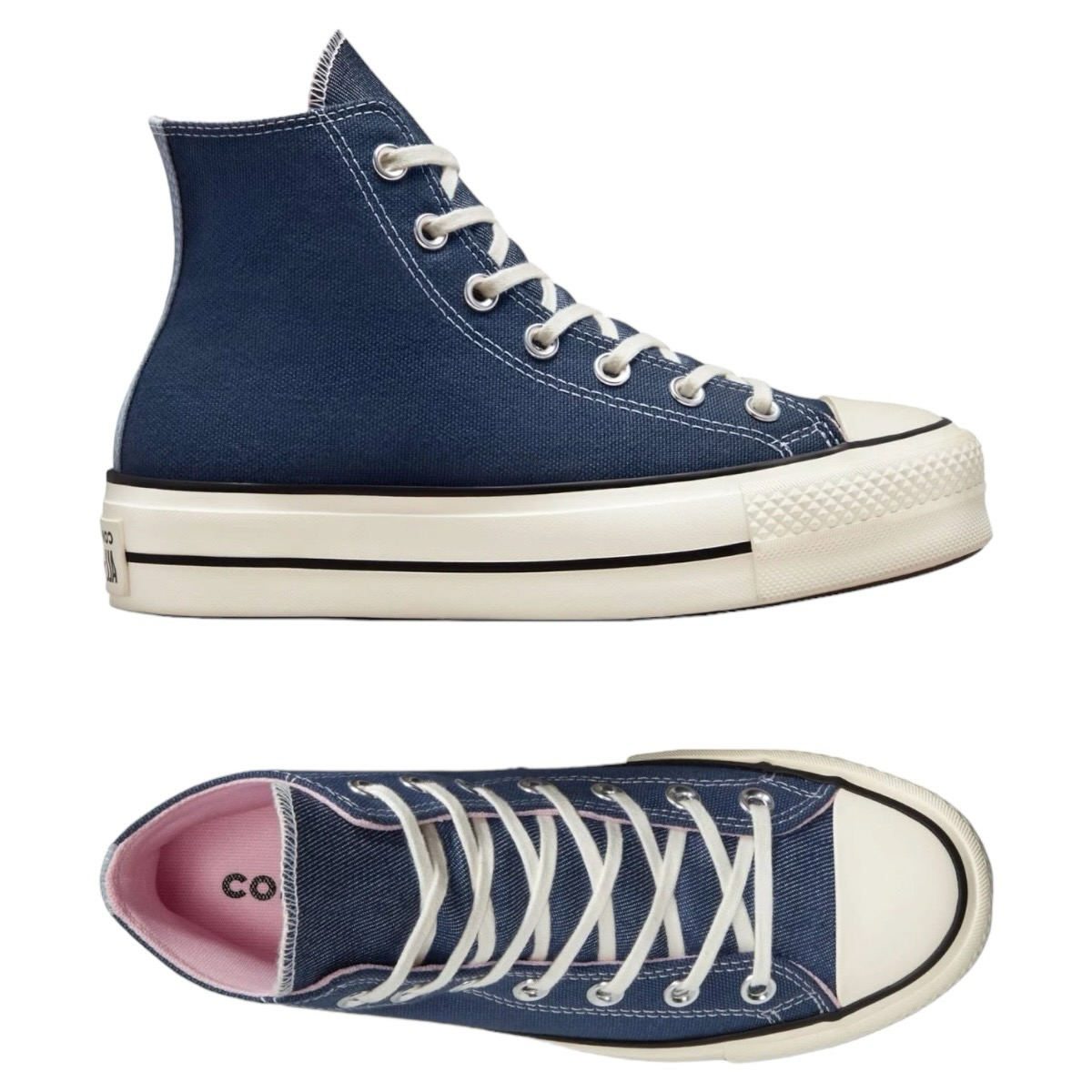 Tenis Converse Ctas Lift Hi A03821C Plataforma Para Mujer - Original