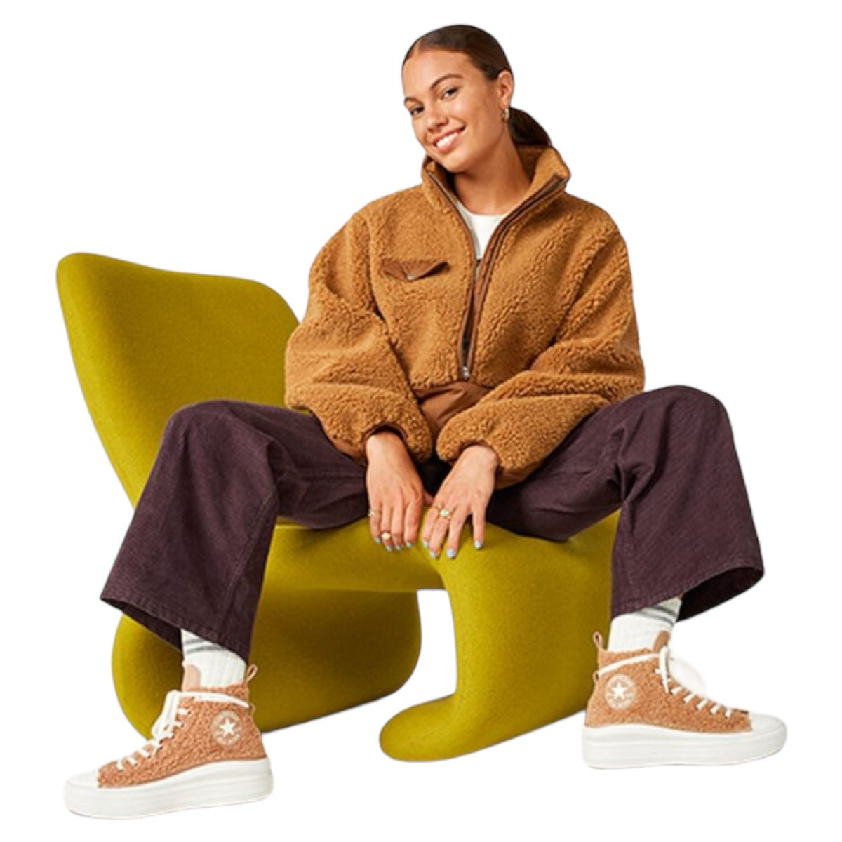 Tenis Converse - Chuck Taylor Move Platform Sherpa - Original