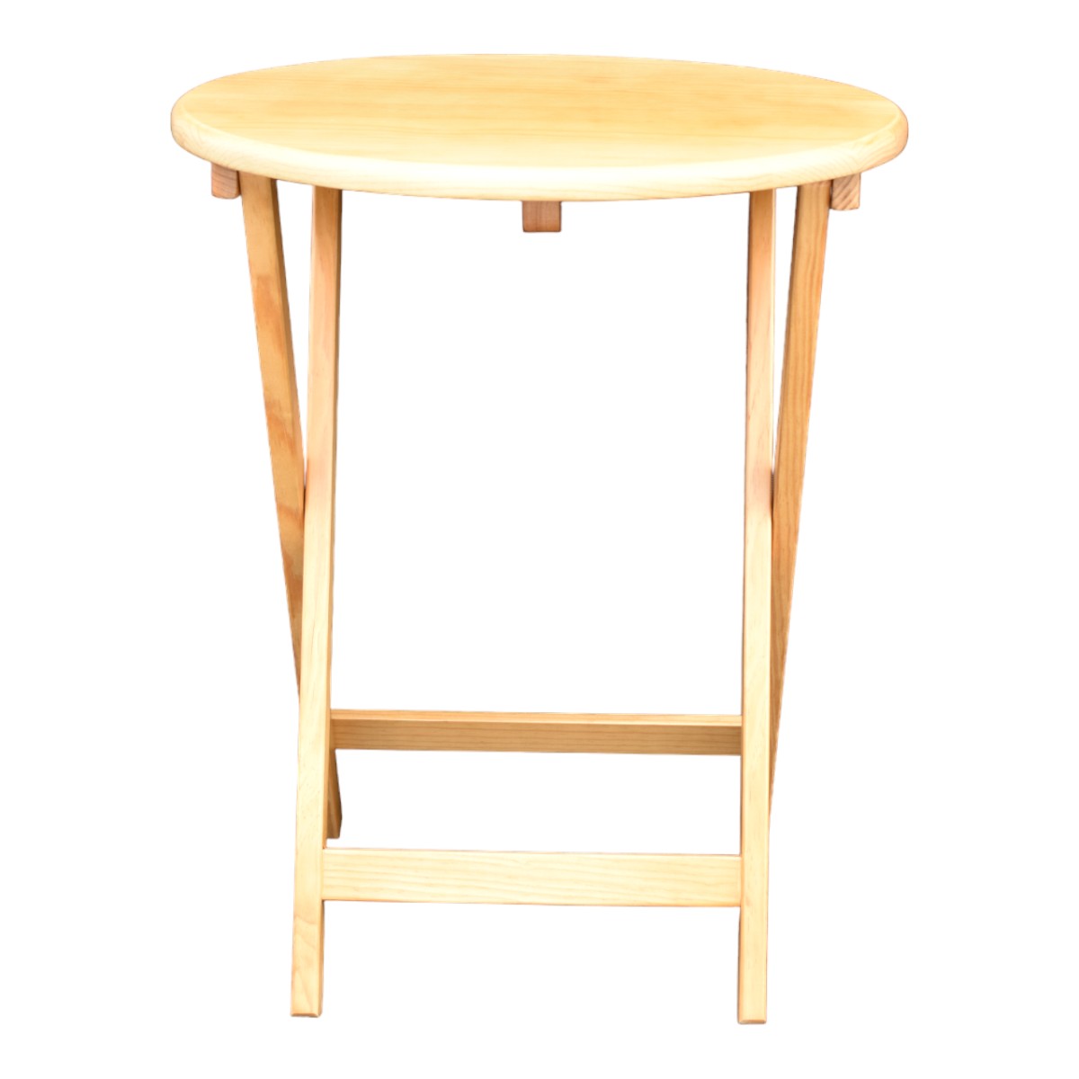 Mesa Plegable Redonda de Madera Hogare.