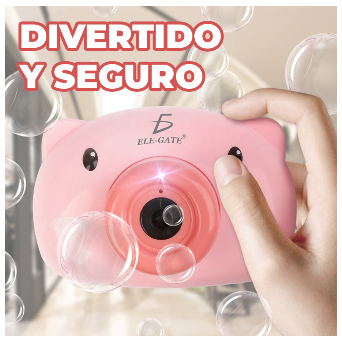 Máquina de Burbujas Automática Cámara Puerquito