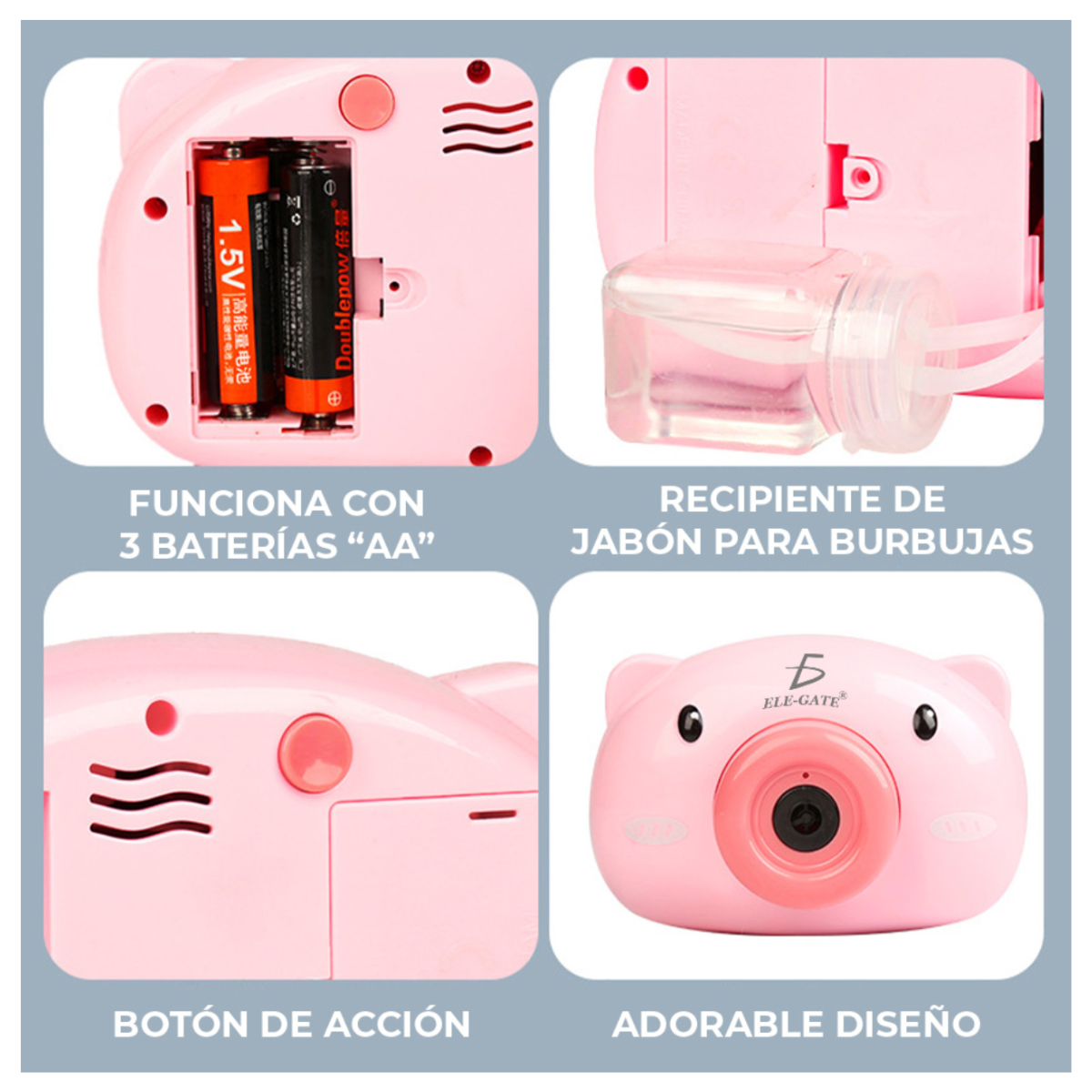 Máquina de Burbujas Automática Cámara Puerquito