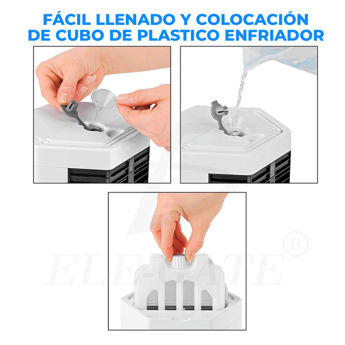 Ventilador Enfriador Humidificador De Aire Con Cable Usb.