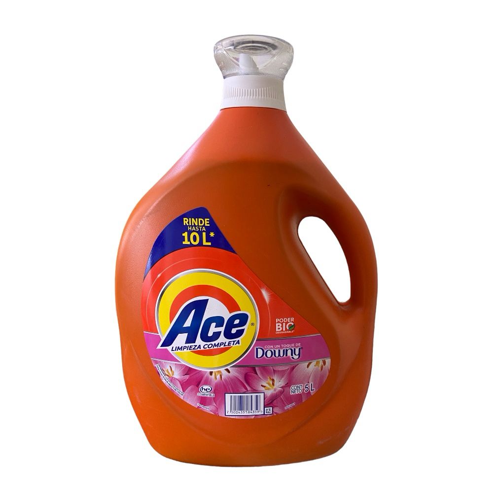 Ace Limpieza Completa Con Un Toque De Downy 5 Litros Caja 2pz