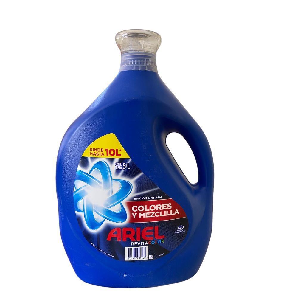 Ariel Revitacolor Colores Y Mezclilla 5 Litros Caja 2 Pz