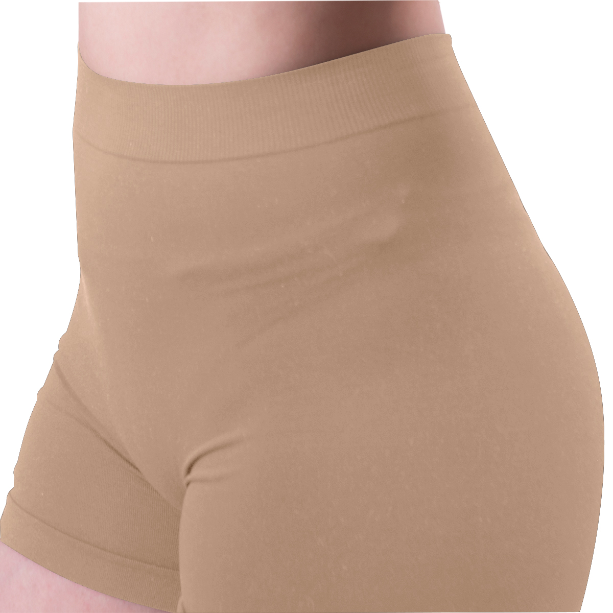 Short Licra Mujer, Beige, Unitalla, Deportivo, Dama, Atlético, Boxer, Entrenamiento, Pantalones Cortos, Biker.