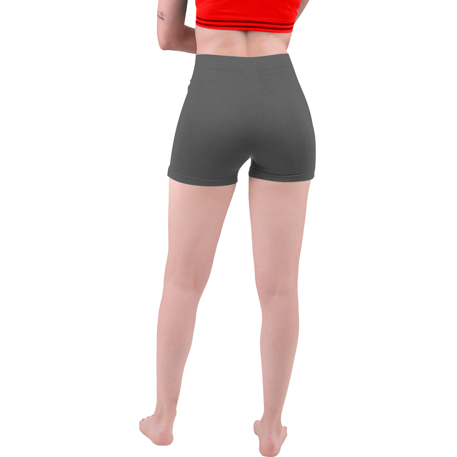 Short Licra Mujer, Gris, Unitalla, Deportivo, Dama, Atlético, Boxer, Entrenamiento, Pantalones Cortos, Biker.