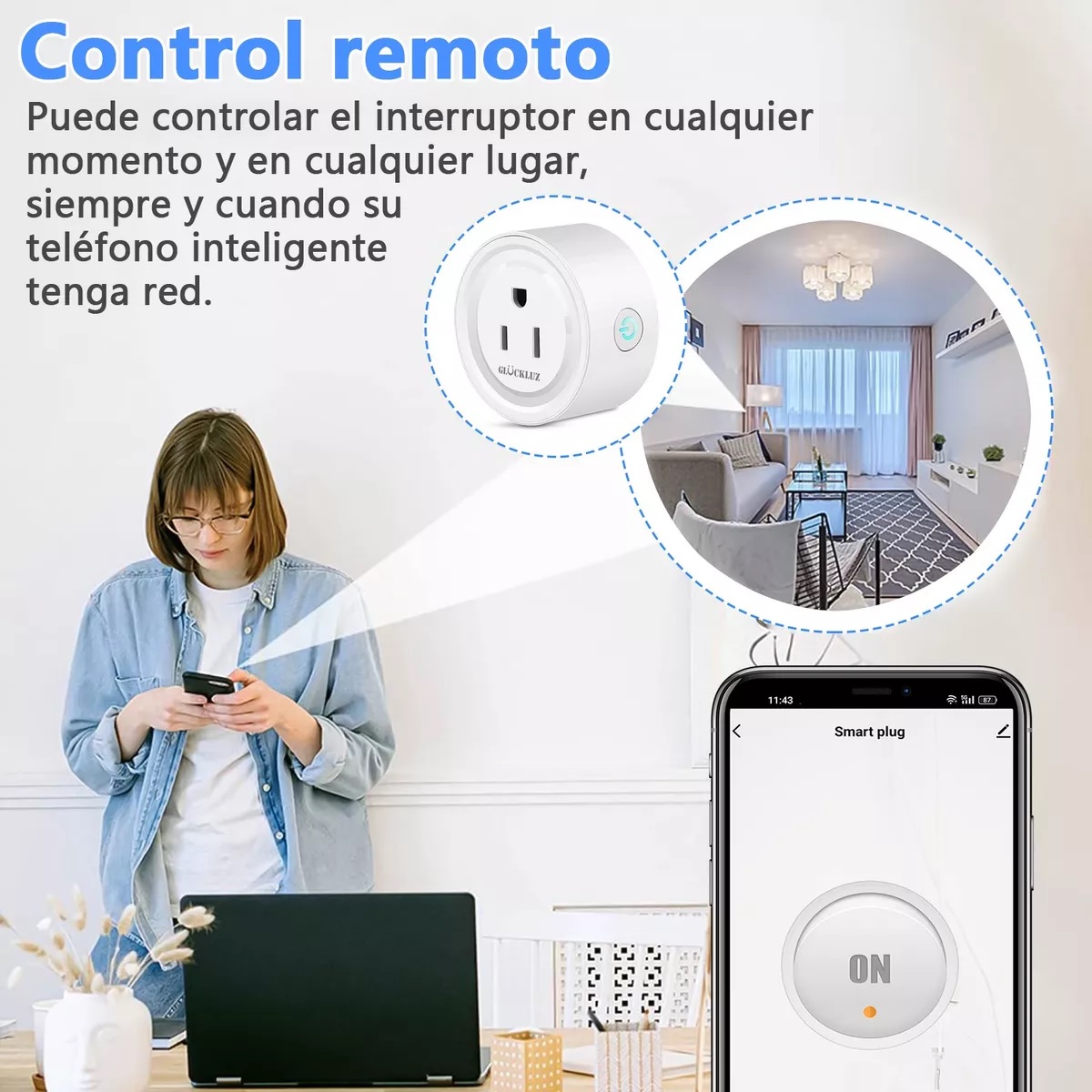 Enchufe Inteligente Wifi Contacto Alexa Smart Plug