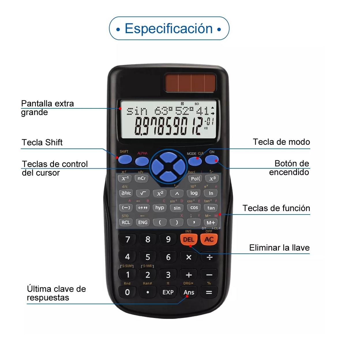 Calculadora Científica Fx 82ms Pro De 240 Funciones