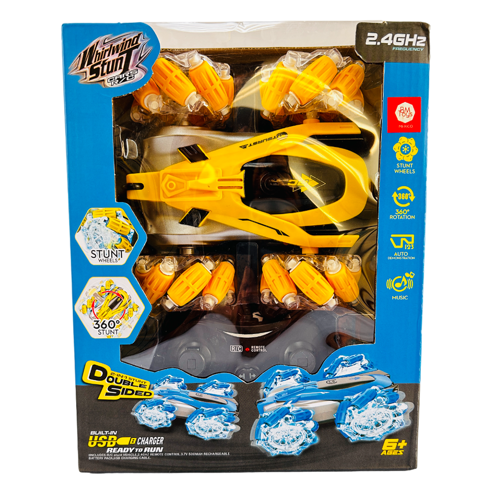 Carro de Control Whirlwind Stunt PC02A BM toys Amarillo