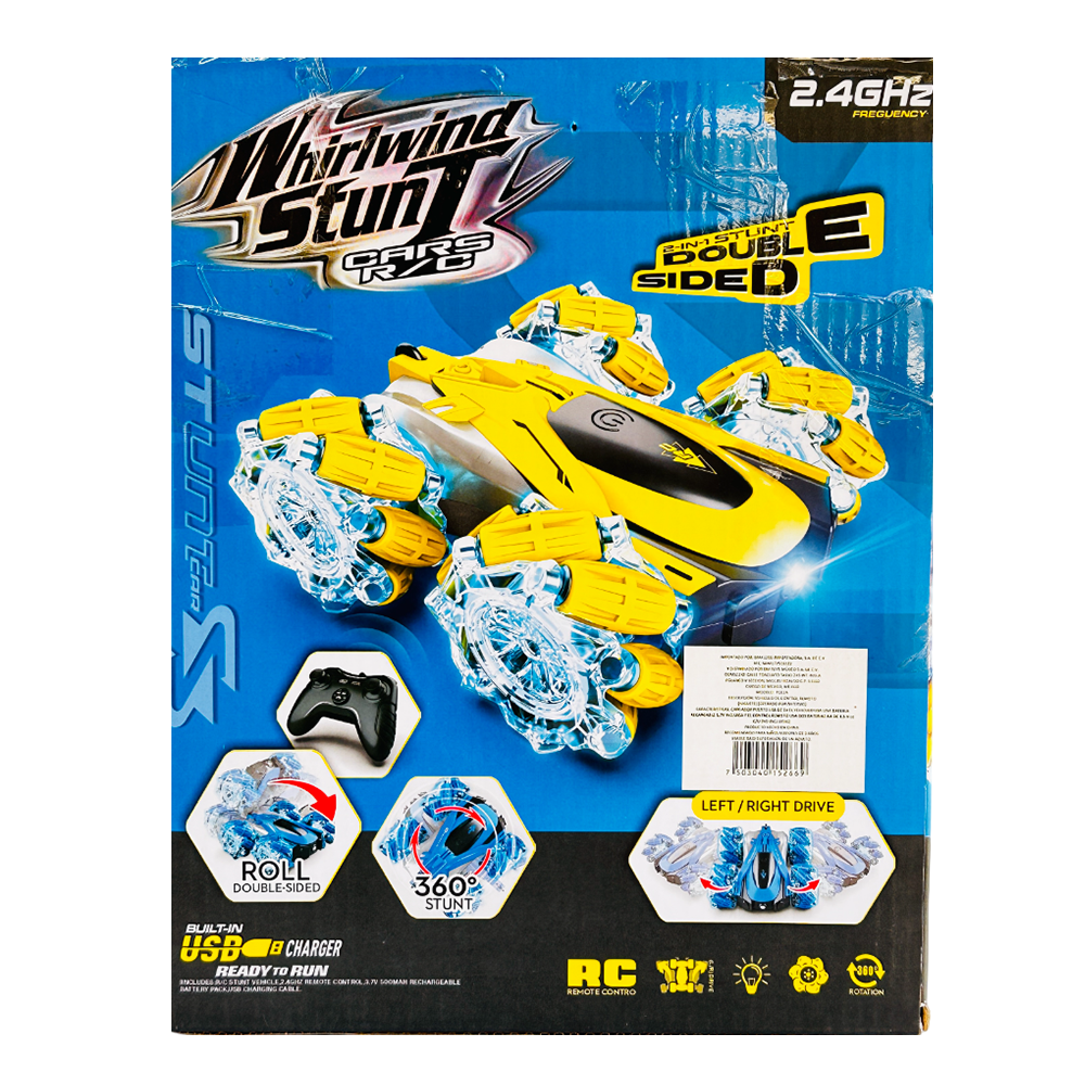 Carro de Control Whirlwind Stunt PC02A BM toys Amarillo