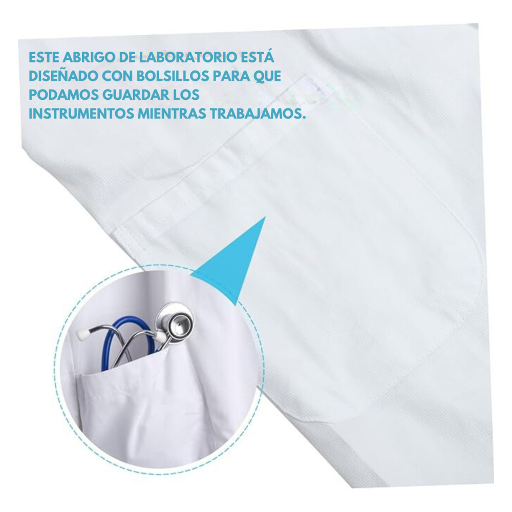 Uniforme Médico Enfermera Bata De Laboratorio Blanca Mujer
