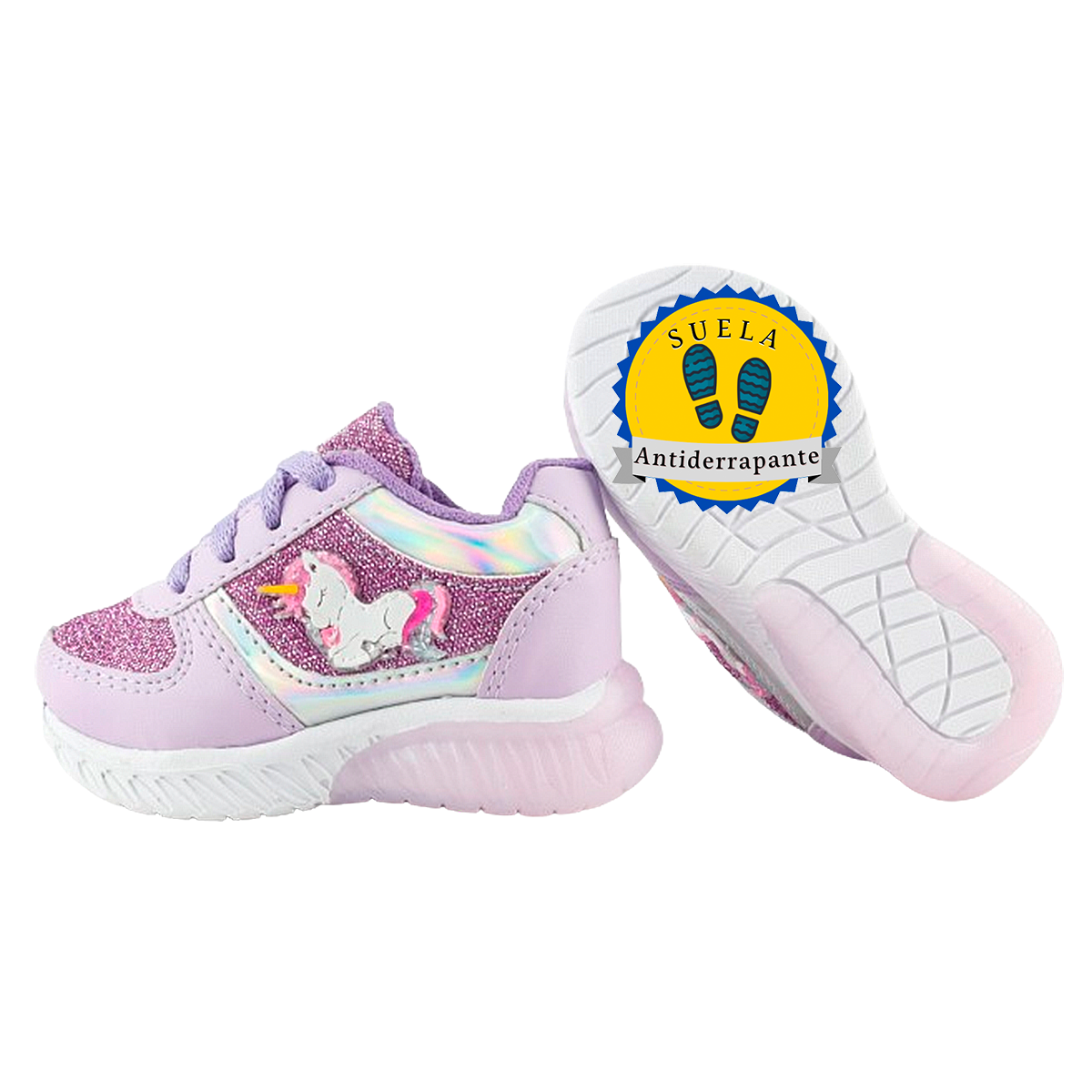 Tenis Unicornio Niña Moda Casual Arco Ortopedico 5005-ll 15-17.5.