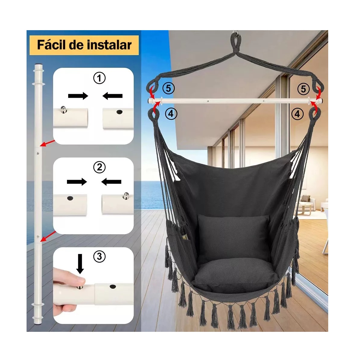 Silla Hamaca Silla Colgante Columpio Hamacas