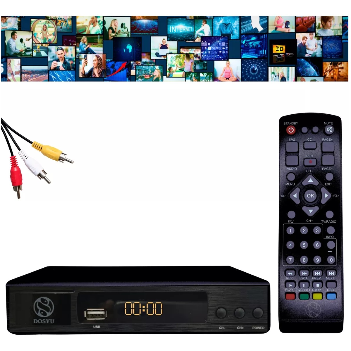 Decodificador Tv Convertidor Digital Full Hd 1080p