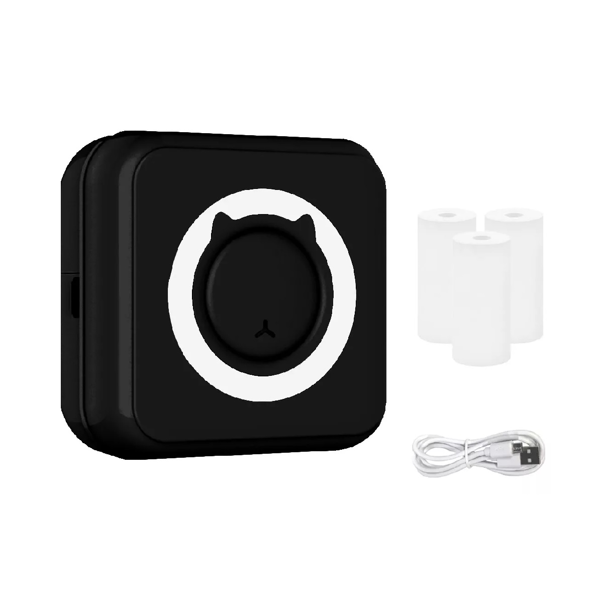 Mini Impresora Térmica Portátil Bluetooth Inalámbrica Negro