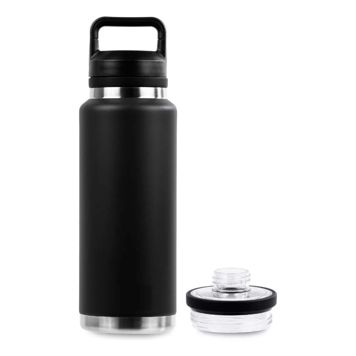 Termo Acero Inoxidable Café Y Agua 33 Oz Tapa Hermética Negro