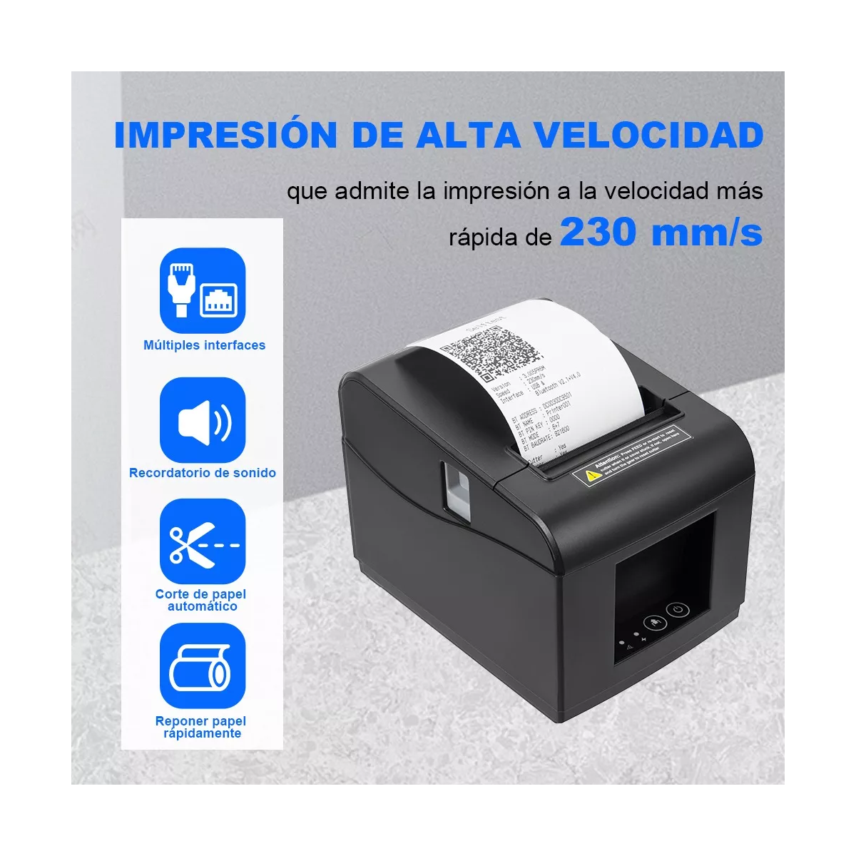 Impresora Térmica De Recibos Usb+wifi De 80 Mm
