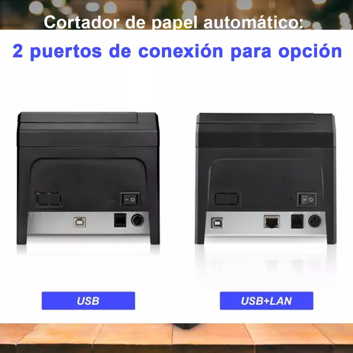 Impresora Térmica Directa De Recibos De 80 Mm De Escritorio