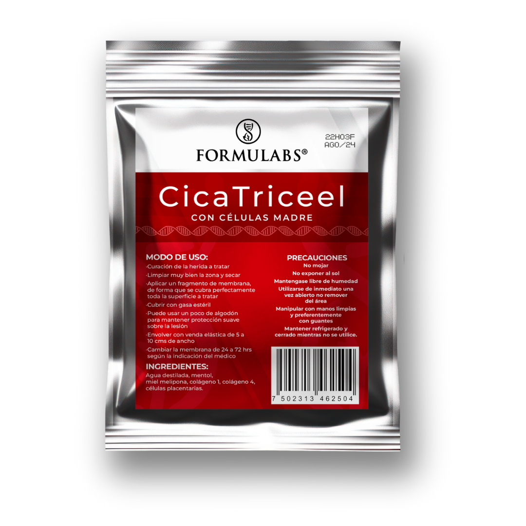 Membrana Dérmica Parches para cualquier tipo de Heridas, Quemaduras y Ulceras Diabéticas - Cicaticreel Formulabs