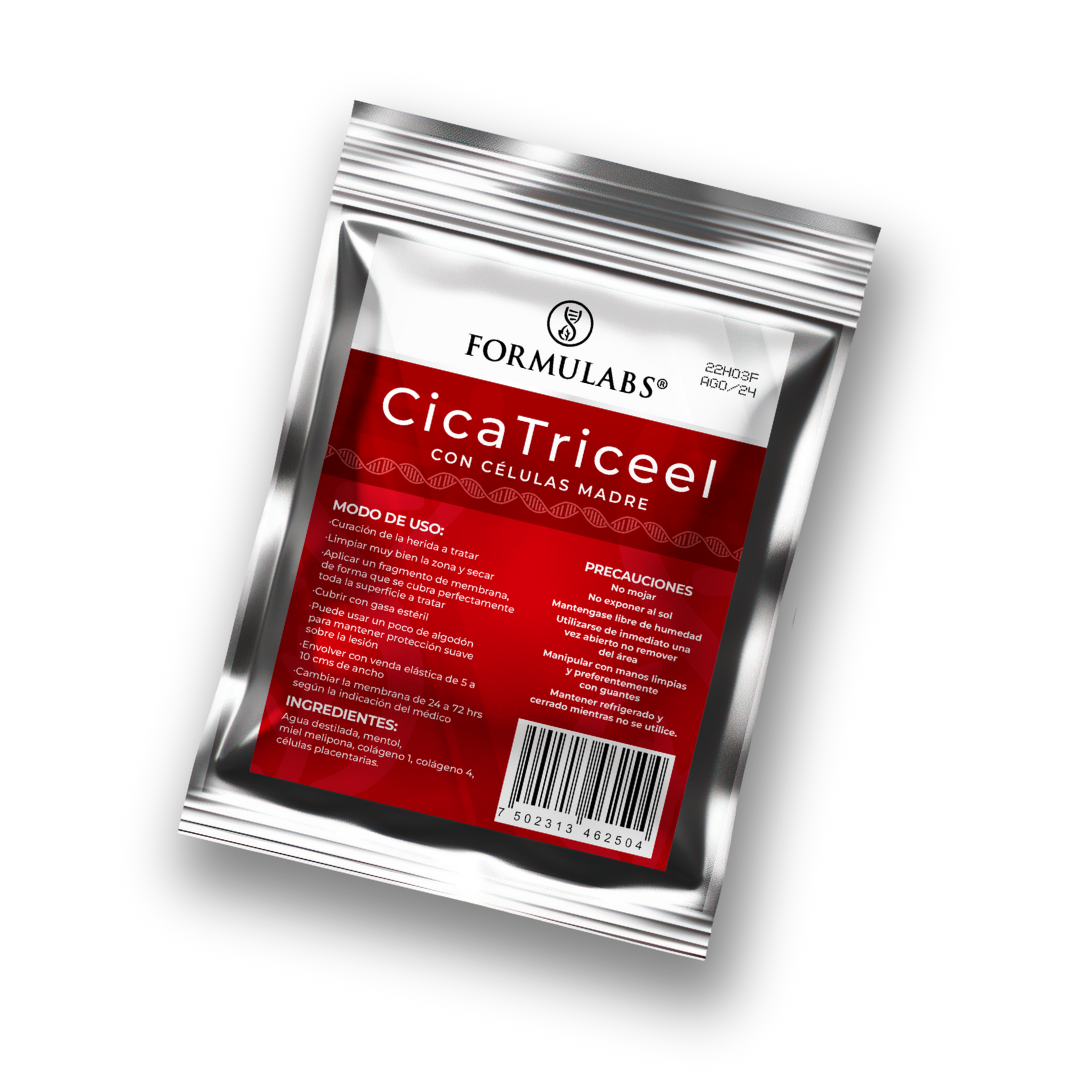 Membrana Dérmica Parches para cualquier tipo de Heridas, Quemaduras y Ulceras Diabéticas - Cicaticreel Formulabs