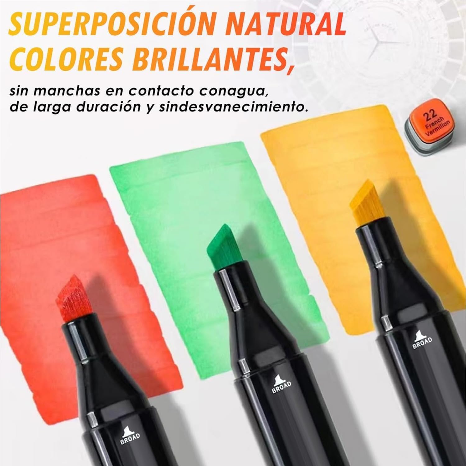 Set de plumones 48 piezas con estuche punta delgada y punta gruesa