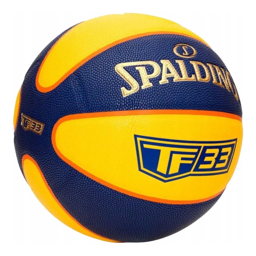 Balon De Basquetbol Spalding TF-33 Rubber 2021 Amarillo-Azul 84352Z