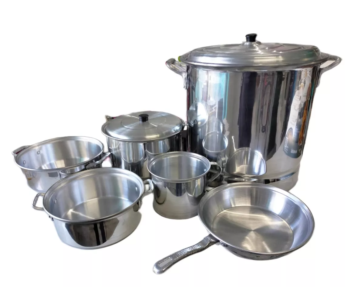 Juego Básico De Aluminio N.34 Contiene 6 Piezas.