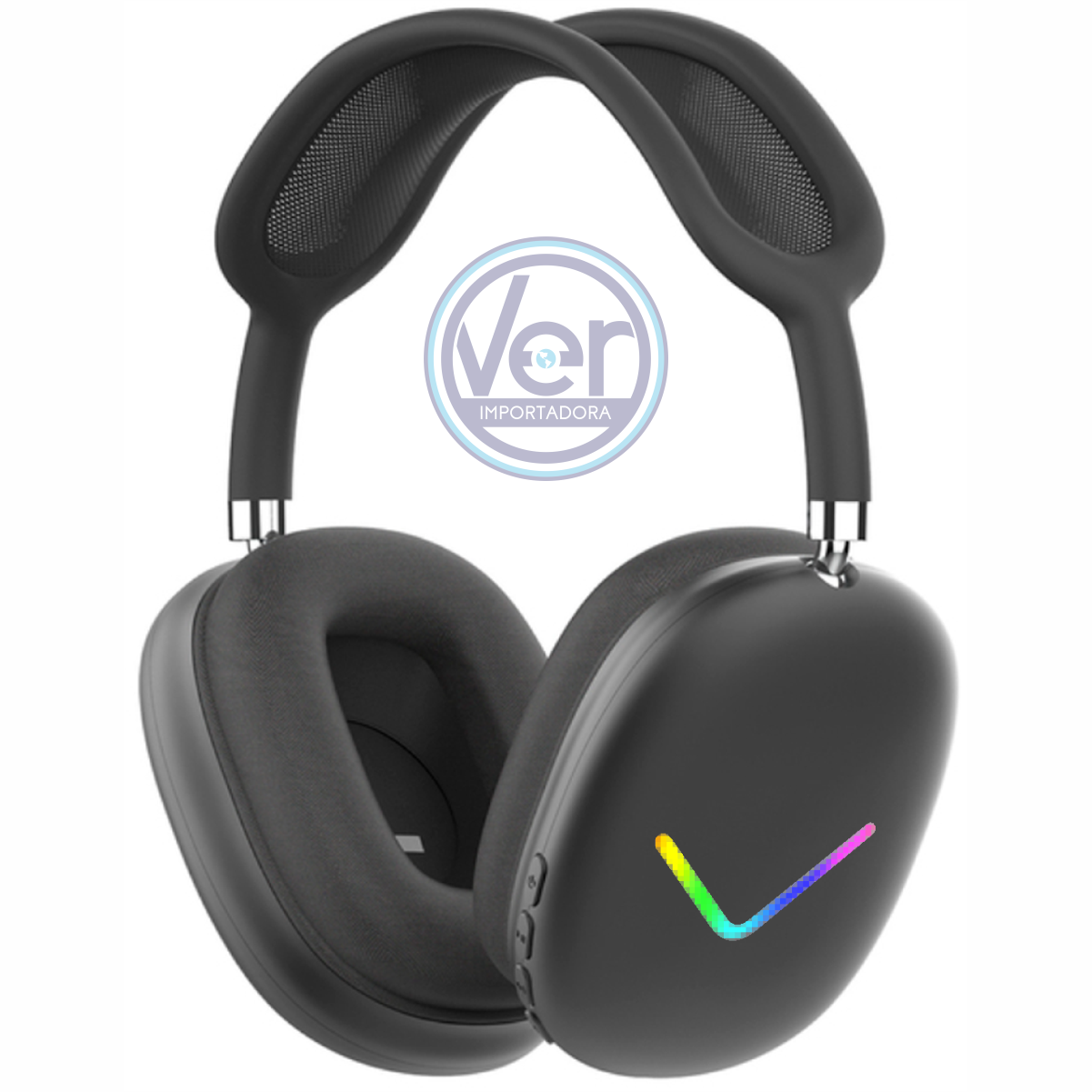 Audífonos Bluetooth De Diadema Macaron TWS Con luz led inalámbricos 