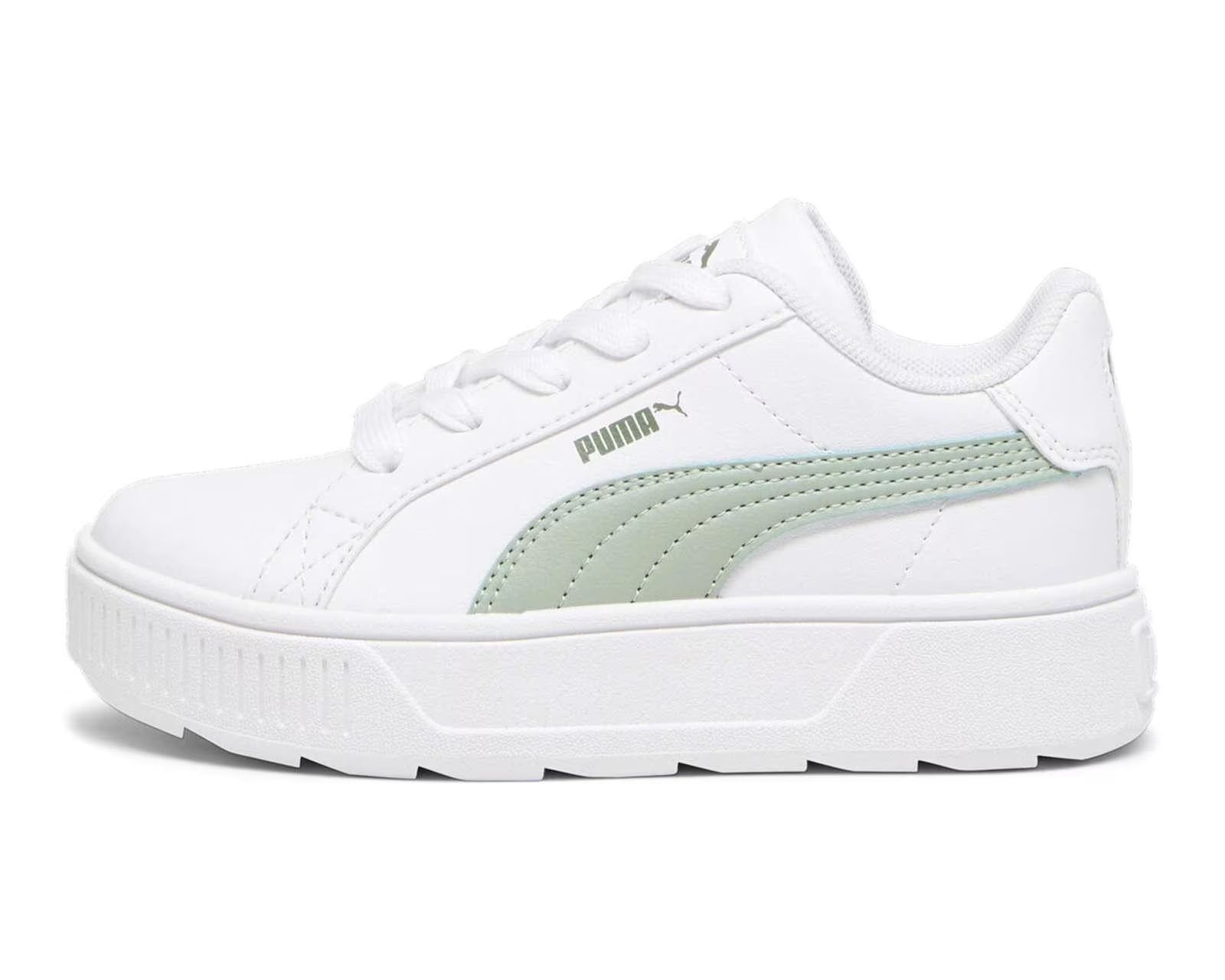 Tenis Puma Karmen Rebelle Blanco Verde de Niñas Original.
