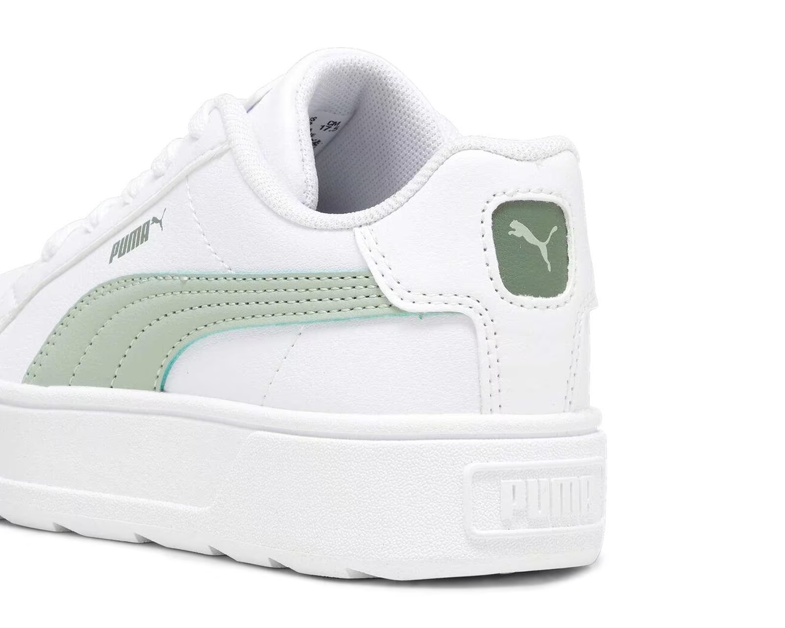 Tenis Puma Karmen Rebelle Blanco Verde de Niñas Original.
