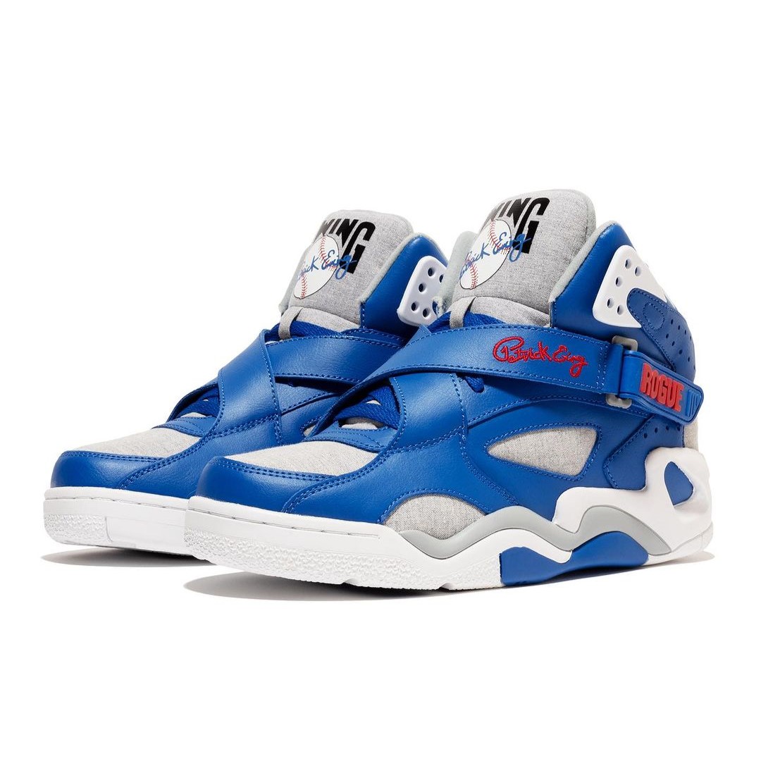 Tenis Patrick Ewing Rogue Brooklyn Gris Azul de Caballero Original